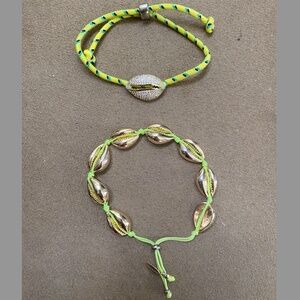 ANTHROPOLOGIE Set of 2 Shell Bracelets